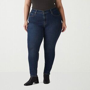 Levi's Women's Plus-Size 721 High Rise Skinny Jeans Blue Story, 24W Regular
